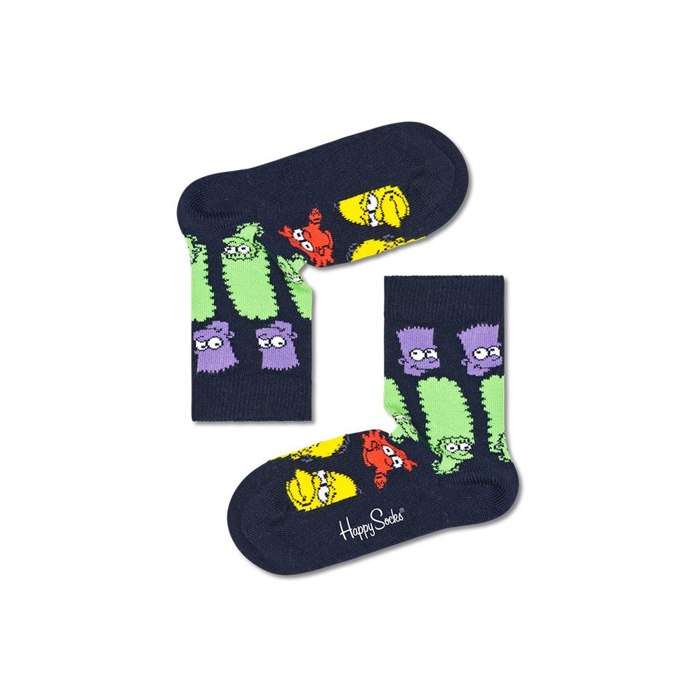 Happy Socks Kids Socks - The Simpsons Rainbow Family Navy