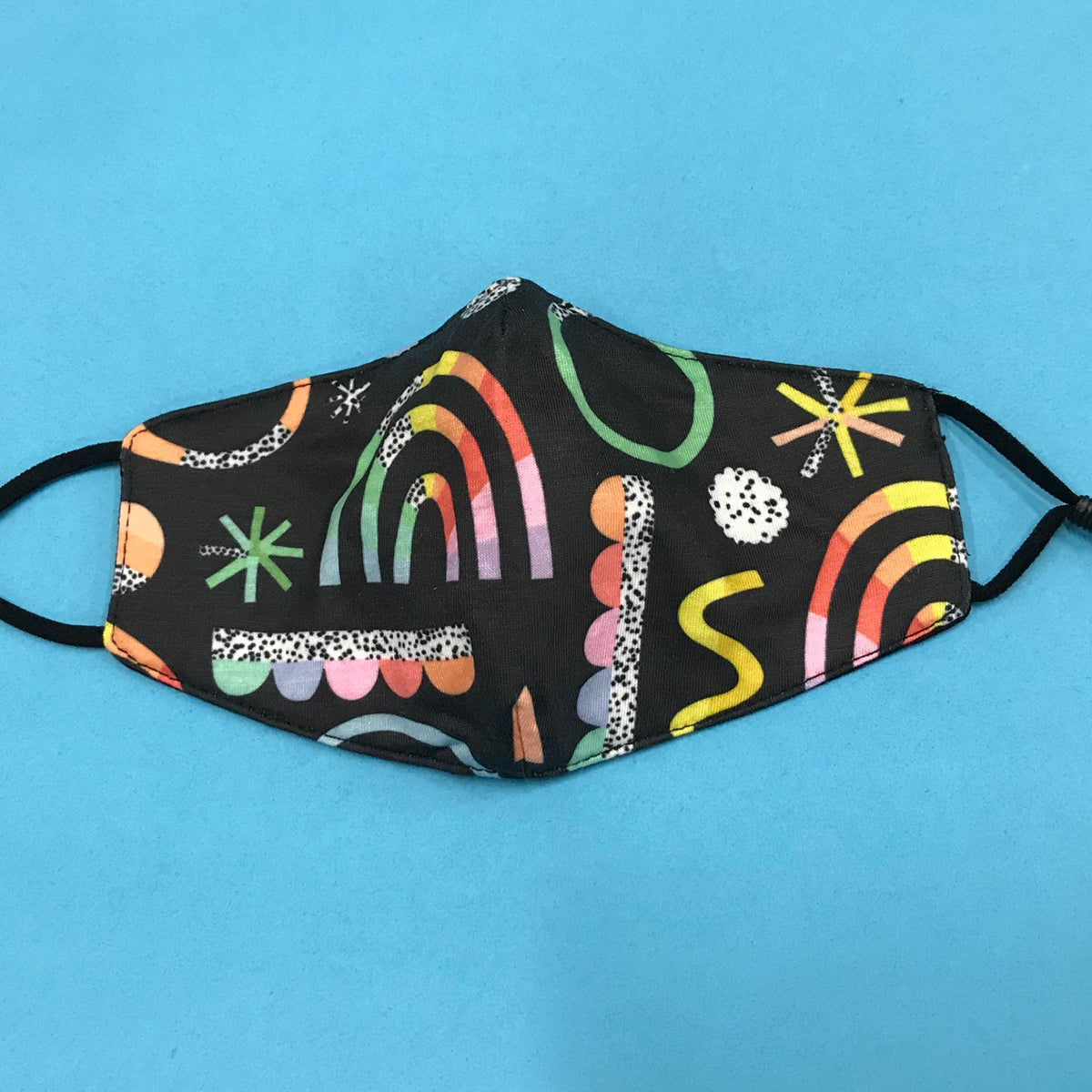 Rainbow Party Kids Face Mask - Adjustable