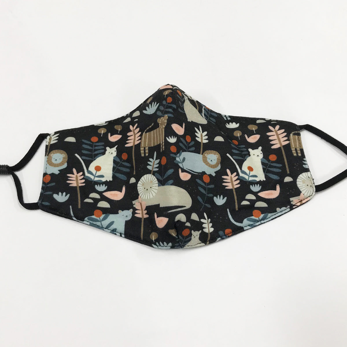 Jungle Cats Kids Face Mask - Adjustable Nose Wire
