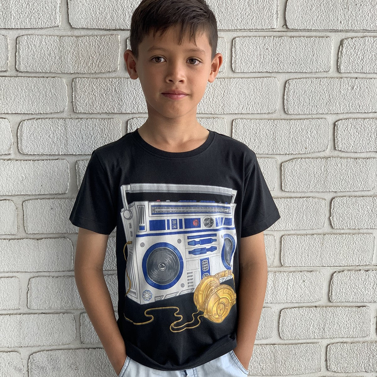 Recycle Wars Charcoal Kids Tee