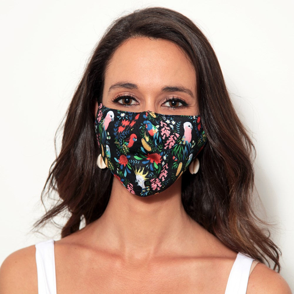 Bush Parrots Premium Face Mask - Adjustable Fit