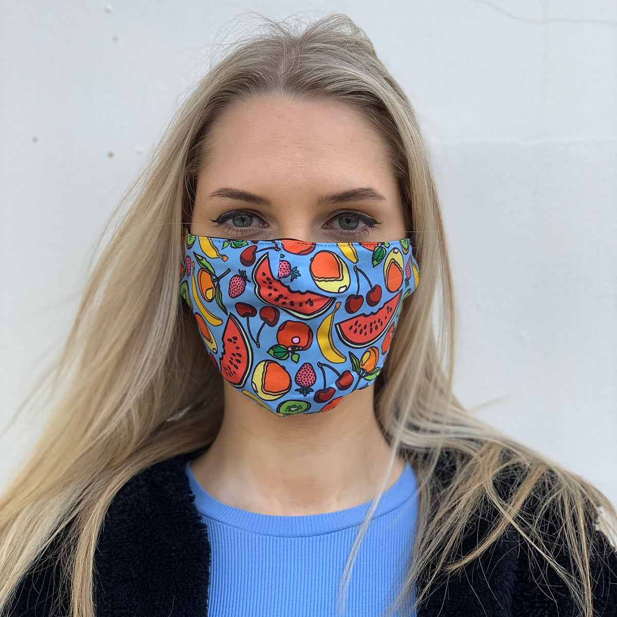 Fruit Motif Face Mask - Adjustable With Nose Wire