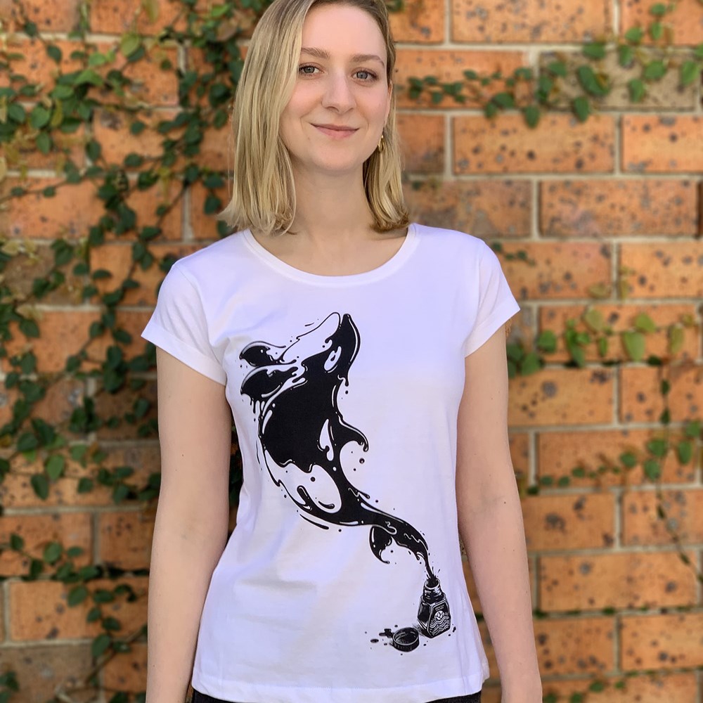Great Leap Orca Women's Tee - White