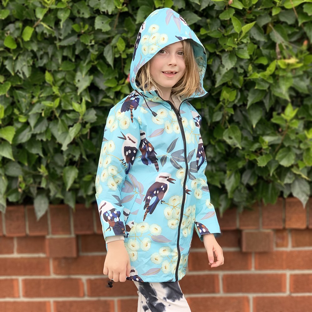 Kookaburra Kids Raincoat - Light Blue