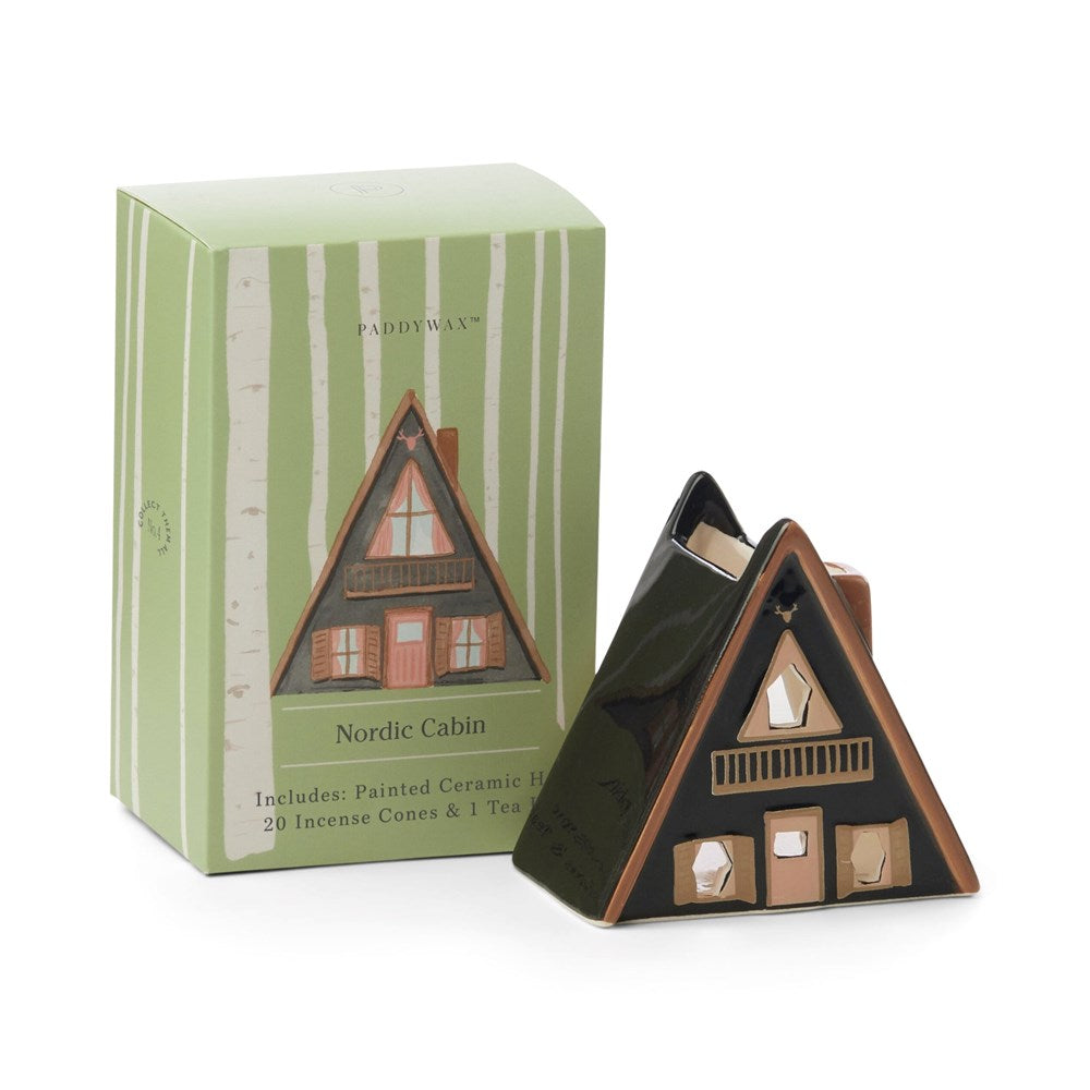 Paddywax Incense & Tea Light Holder - Nordic Cabin