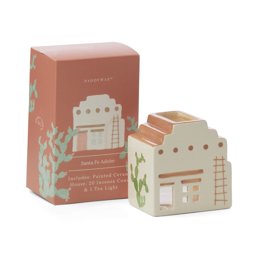 Paddywax Santa Fe Adobe Incense & Tea Light Holder