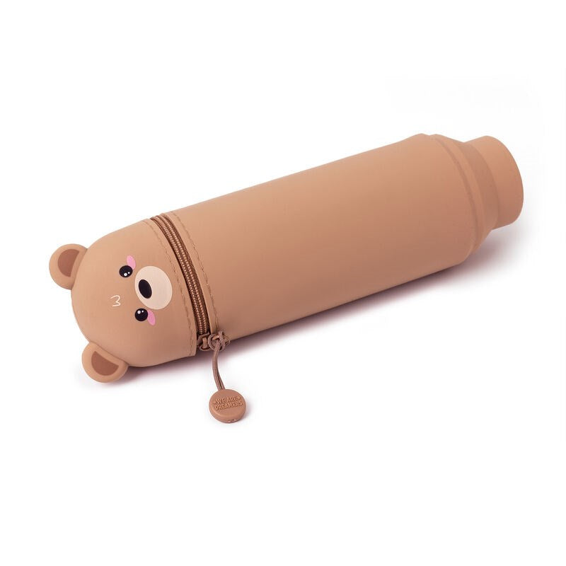 Legami: Kawaii 2 ­in 1 Soft Silicone Pencil Case ­Teddy Bear