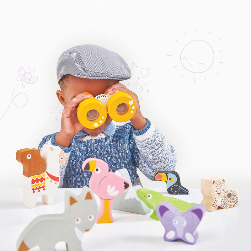 Le Toy Van: Petilou Stacking Animals & Bag Andes