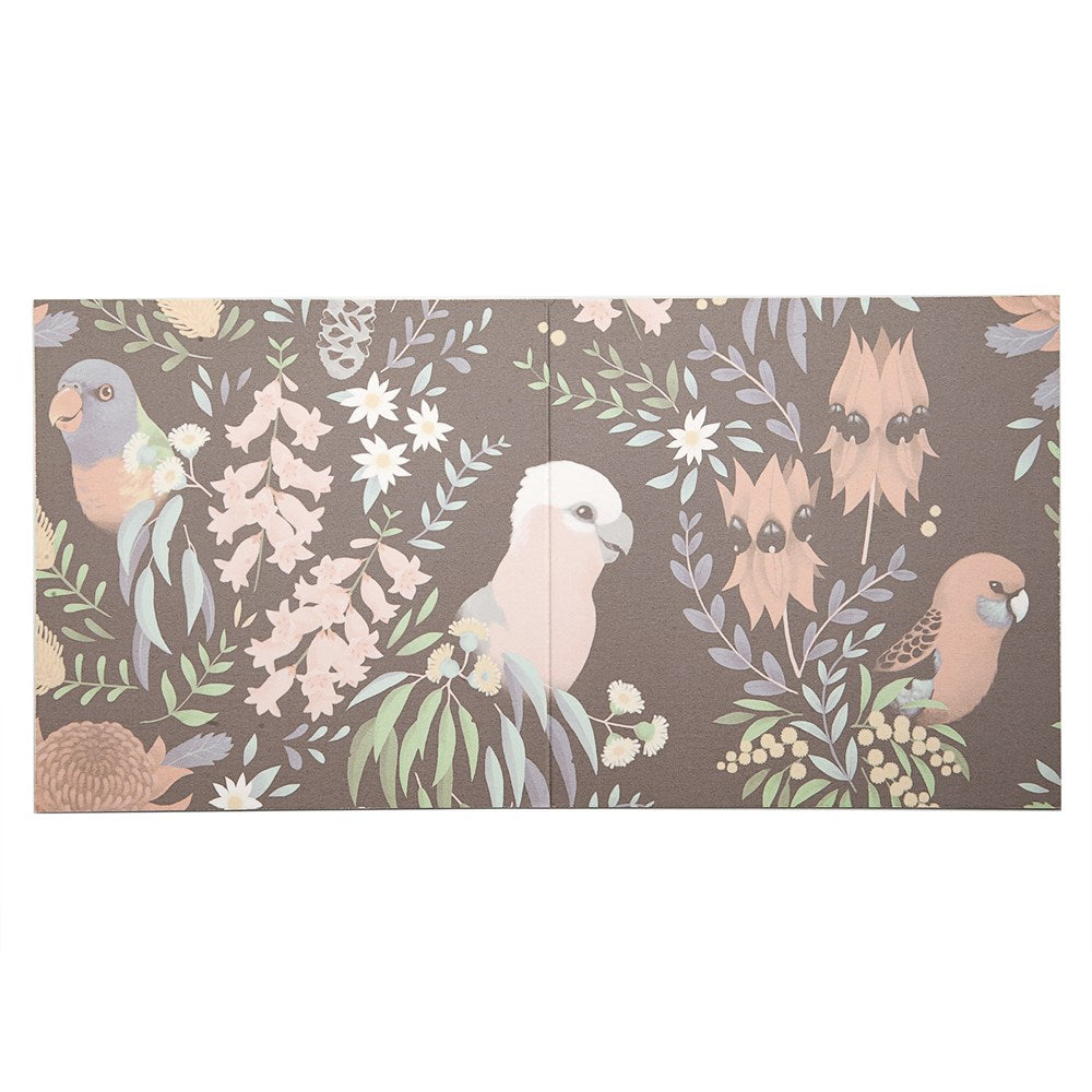 Bush Parrots Blank Greeting Card