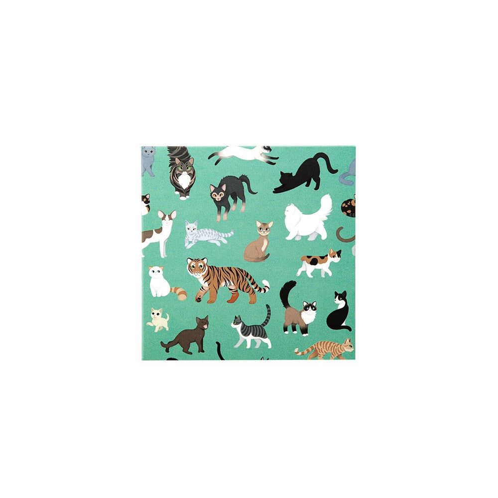 Mini Greeting Card: Clowder of Cats