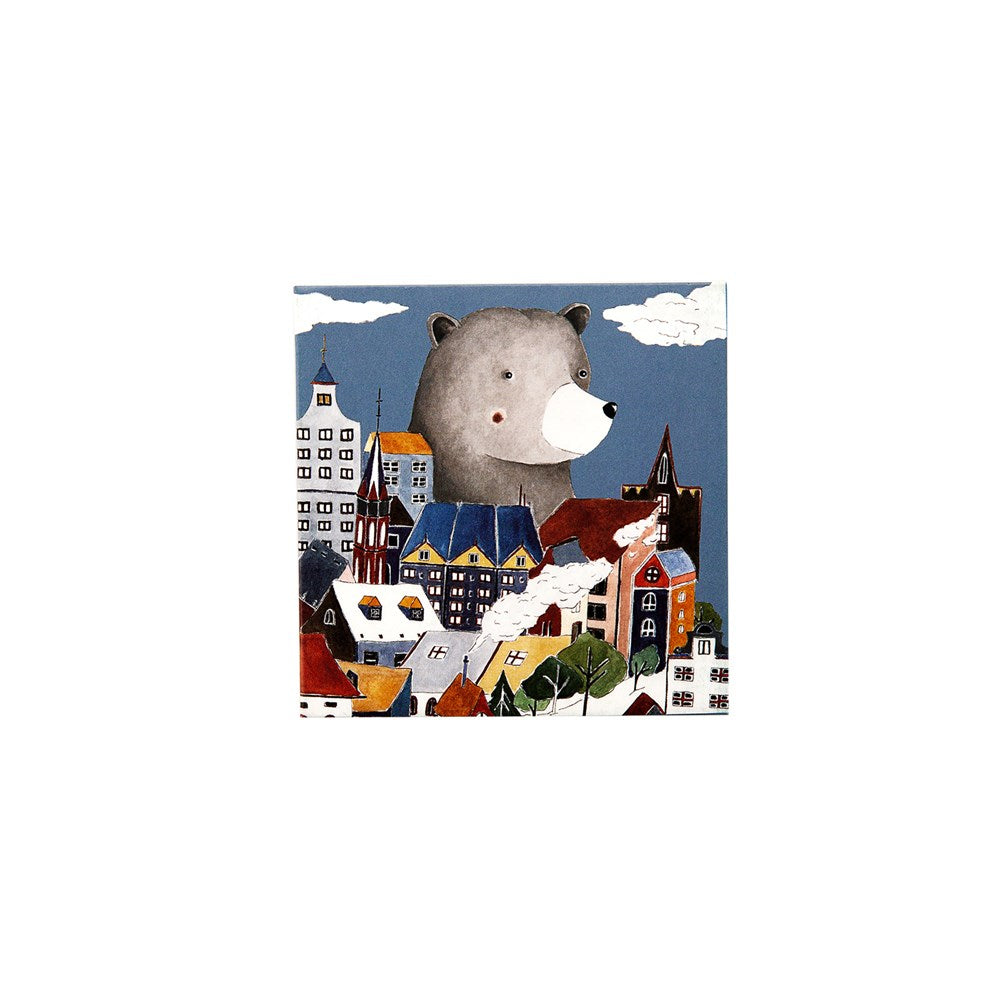 HouseStack Giant Bear Mini Greeting Card