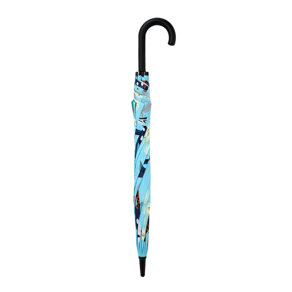 Kookaburras Large Umbrella - Light Blue