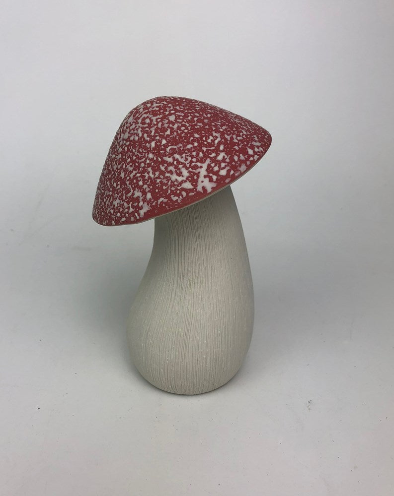 Mushroom Diffuser: Small Red Speckled Ceramic