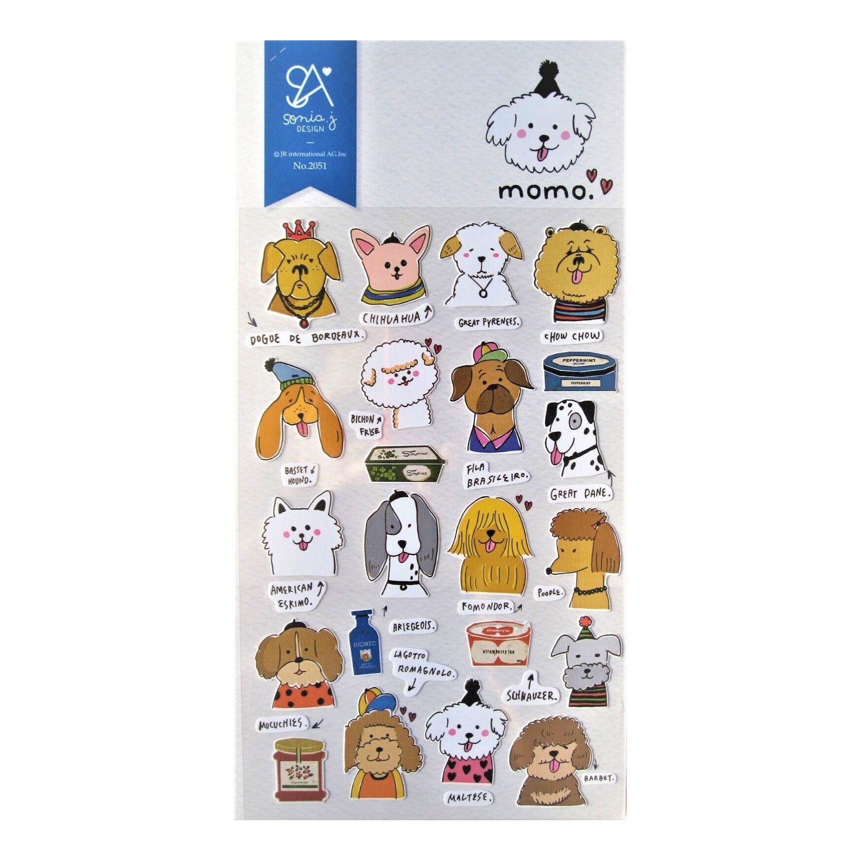 Stickers: Momo Dog