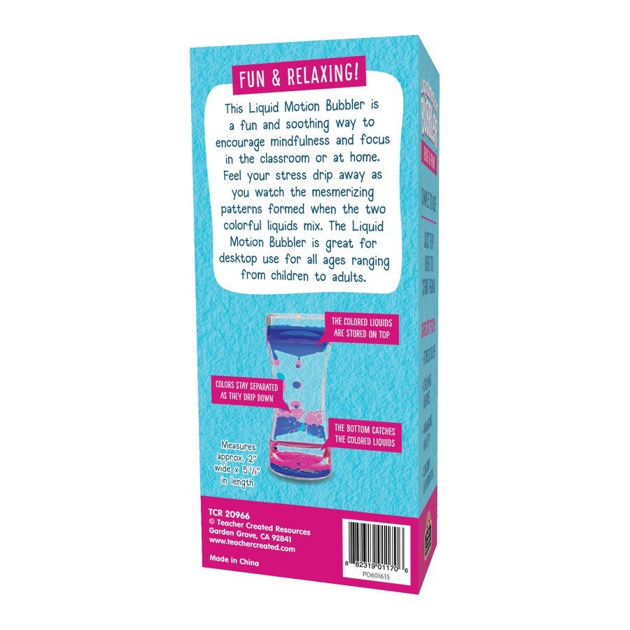 Teacher Created Resources: Liquid Motion Bubbler Pink & Blue