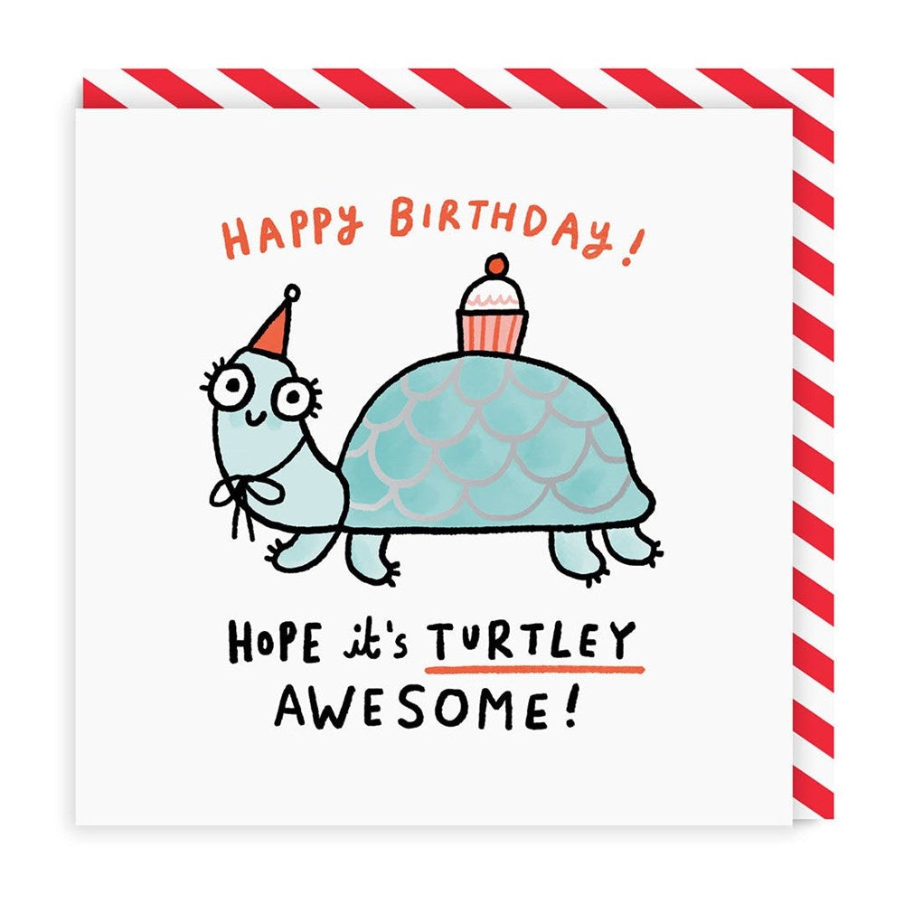 Ohh Deer Foil Greeting Card - Turtley Awesome Birthday