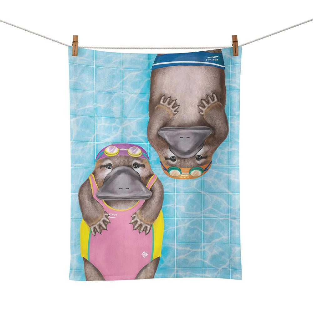 La La Land: Tea Towel Aussie Aussie Aussie Swimming