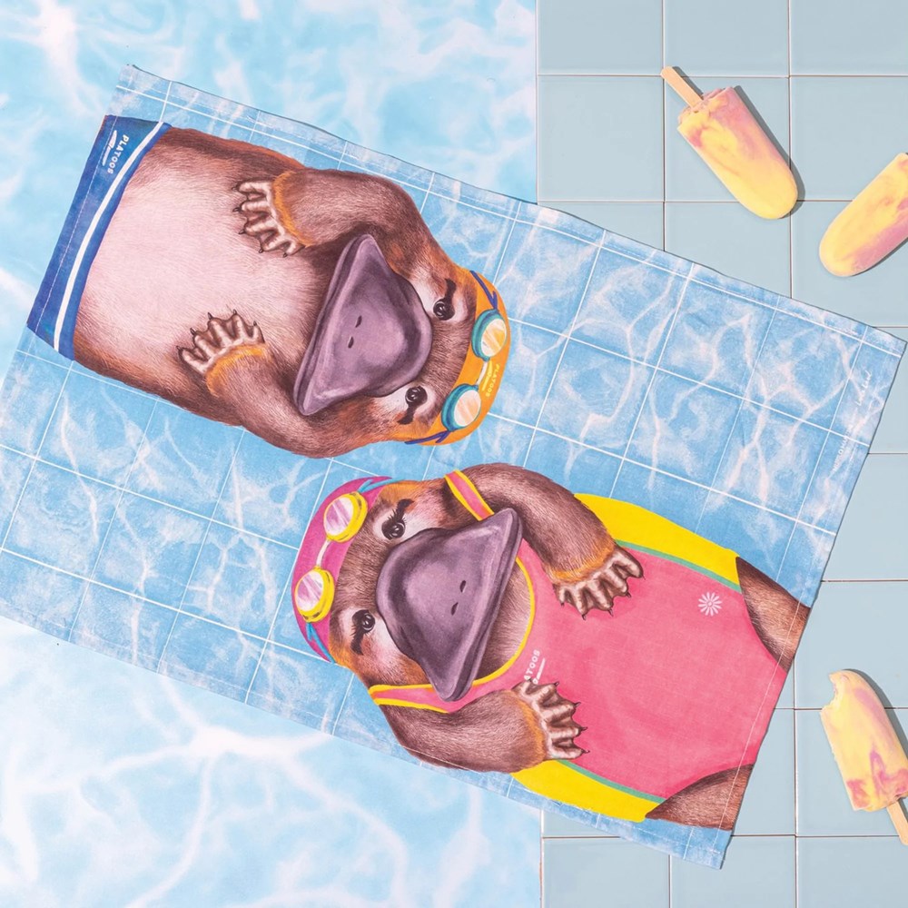 La La Land: Tea Towel Aussie Aussie Aussie Swimming