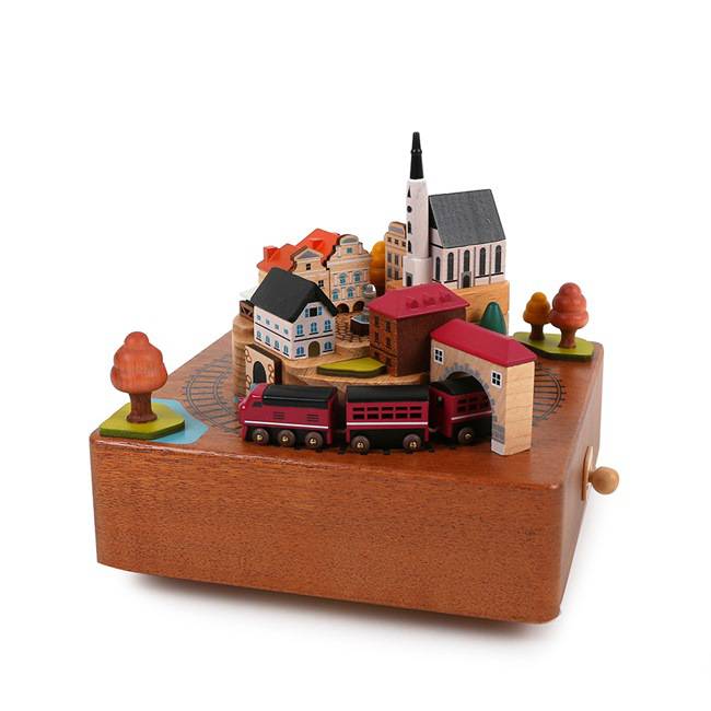 Wooderful Life: Music Box City Autumn Train