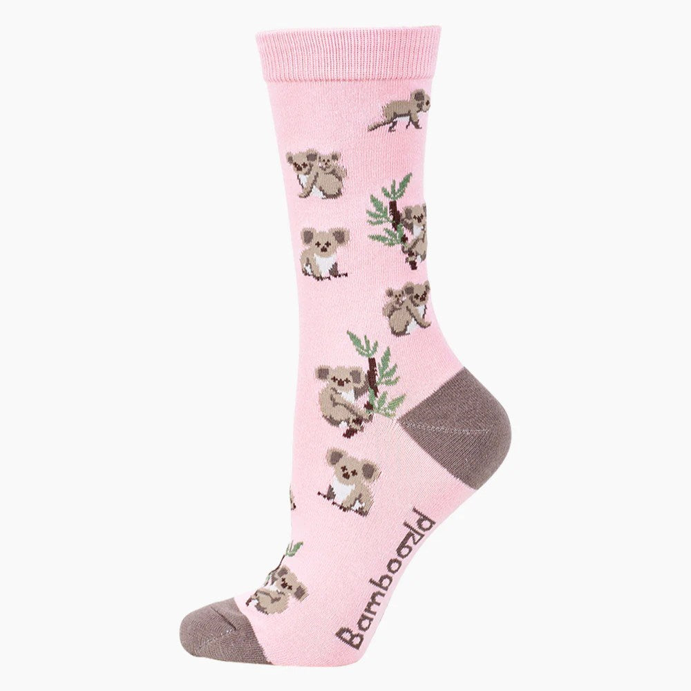 Bamboozld Koala Womens Bamboo Socks - Pink