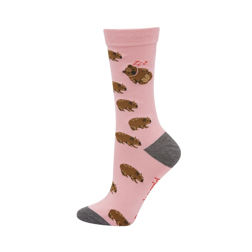 Bamboozld: Womens Wally Wombat Bamboo Sock