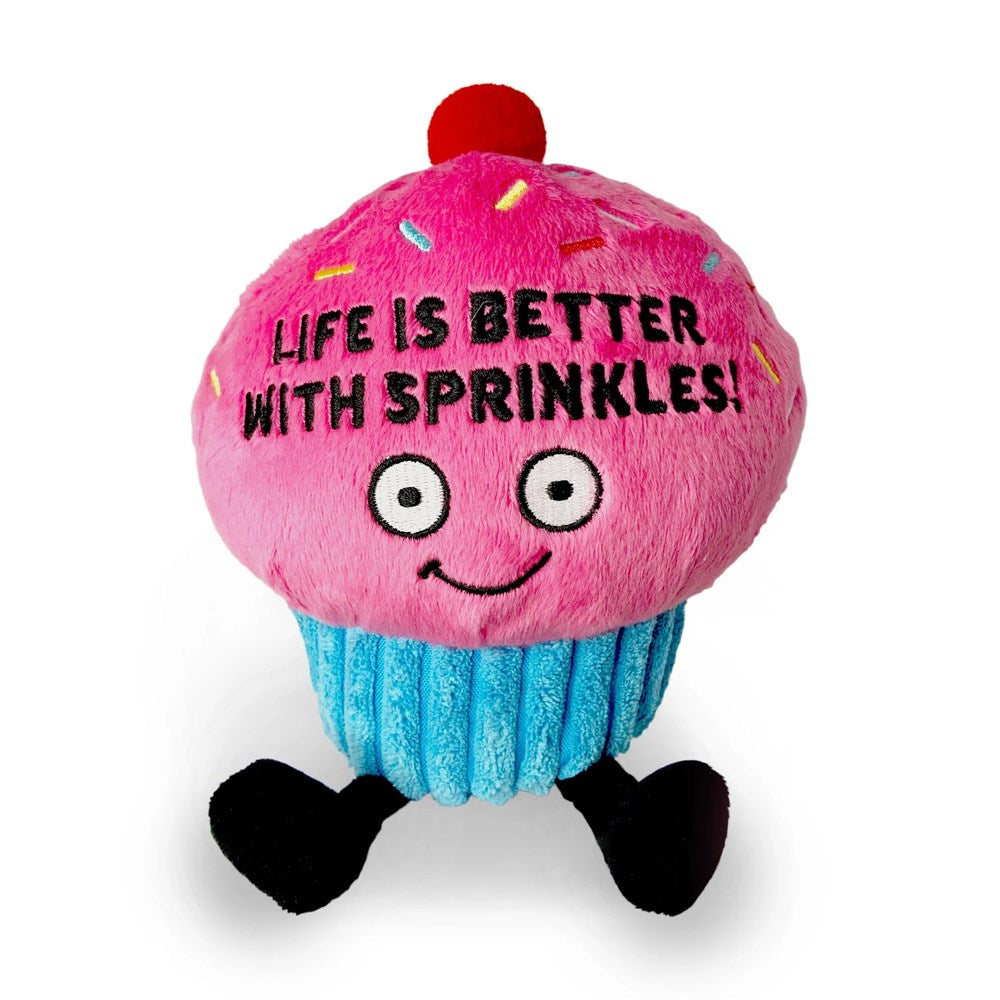 Punchkins: Plush Cupcake "Life is Better with Sprinkles!"