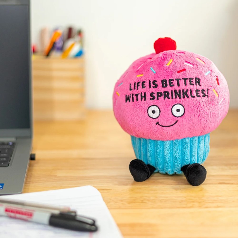Punchkins: Plush Cupcake "Life is Better with Sprinkles!"