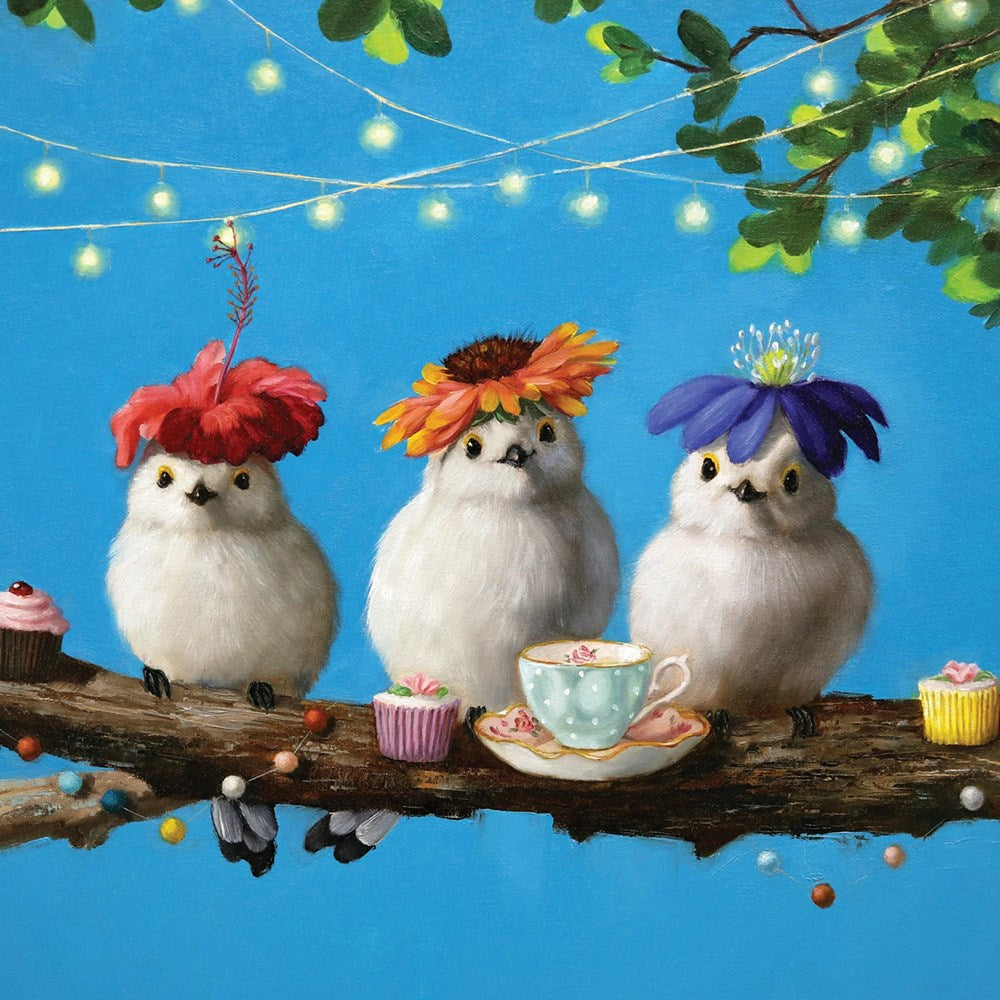 La La Land: Greeting Card Flower Hat Birds