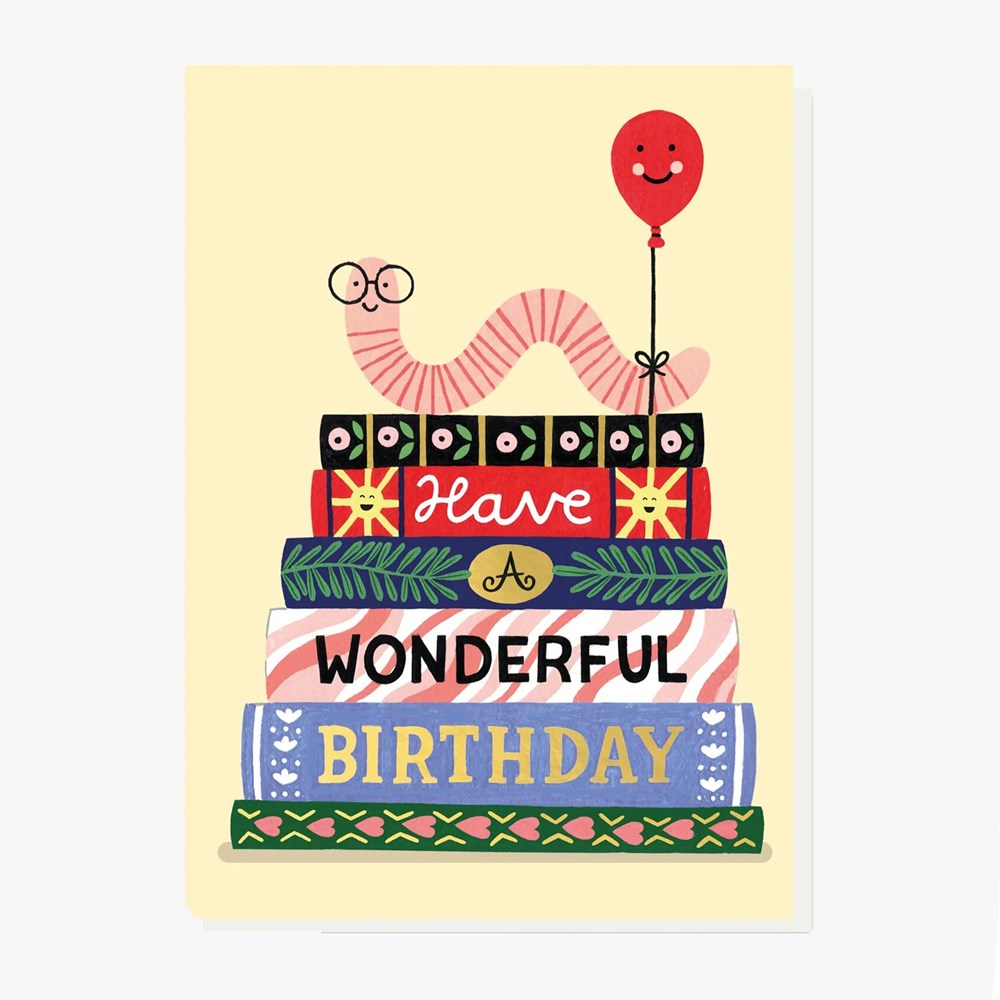 Stormy Knight: Greeting Card Birthday Book Worm Holly Maguire
