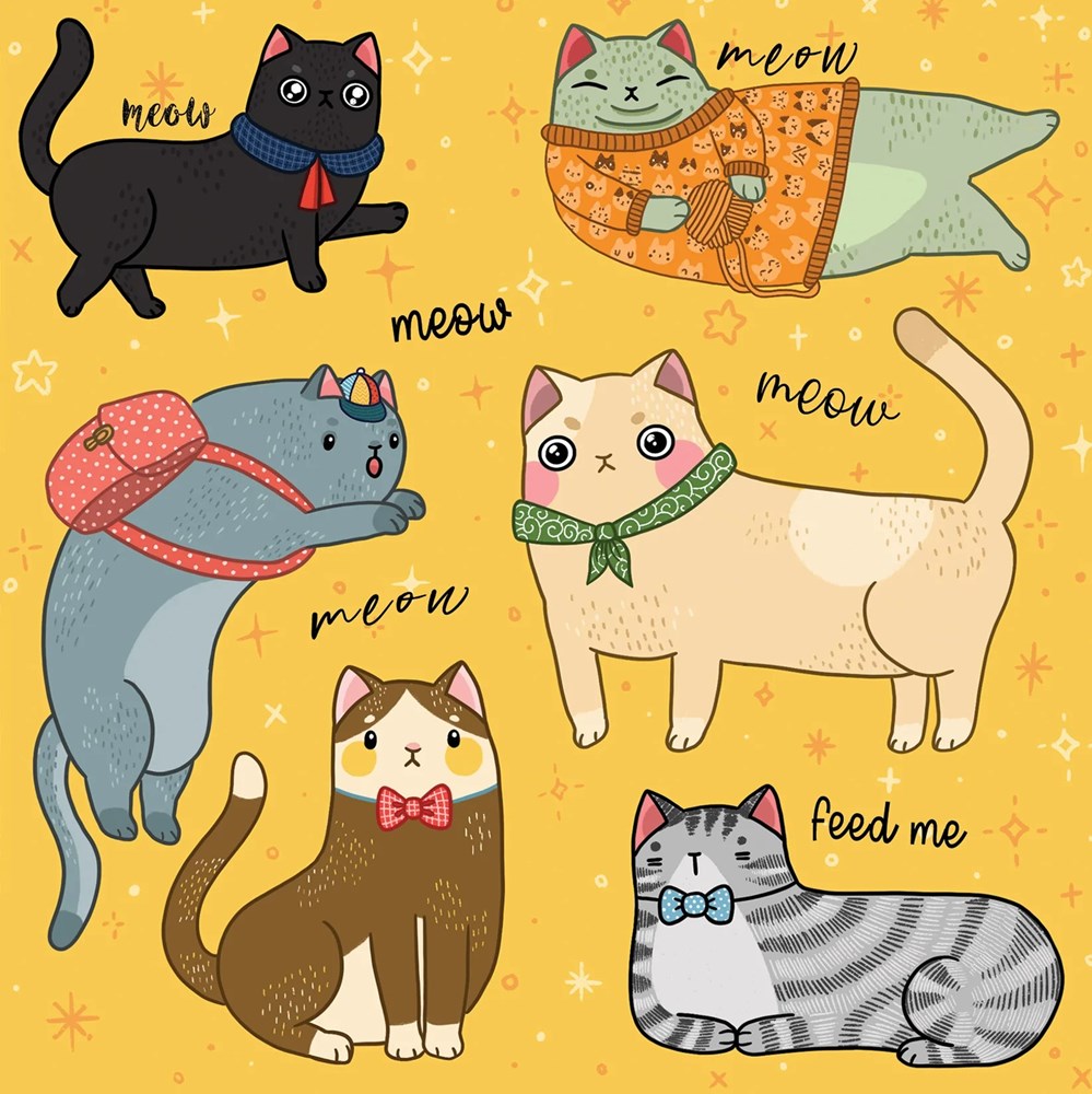 La La Land Greeting Card - Cat Nonsense