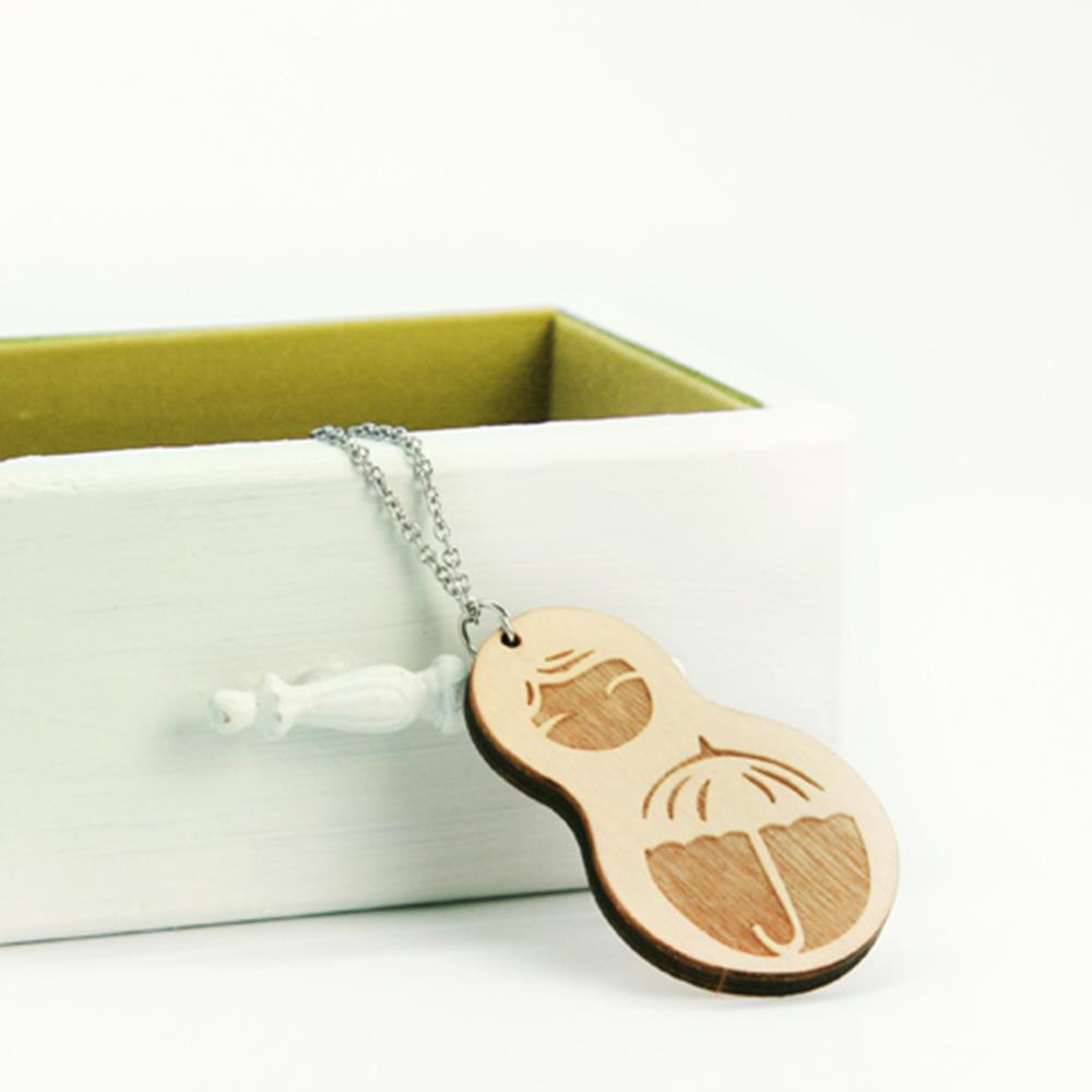 Babushka Wooden Necklace - Nia May