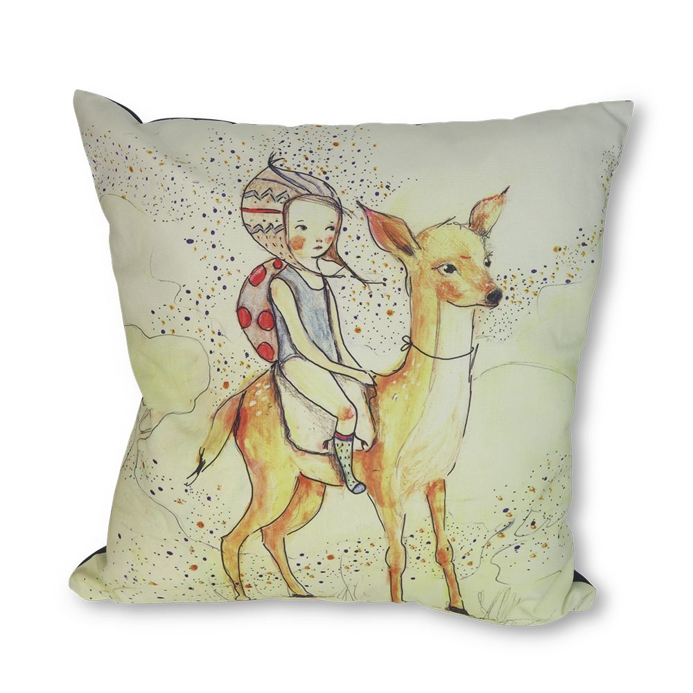 Forest Friends Canvas Cushion Cover