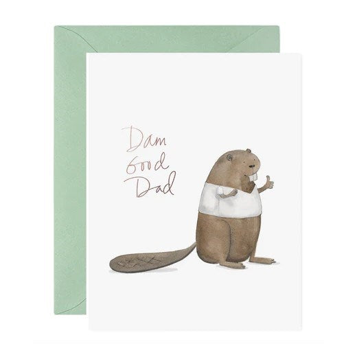E. Frances Paper: Foil Greeting Card Dam Good Dad
