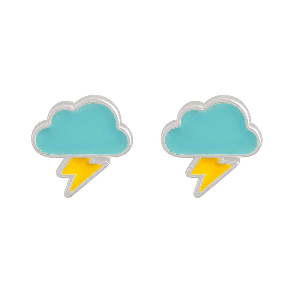 Short Story Thunder Cloud Earrings