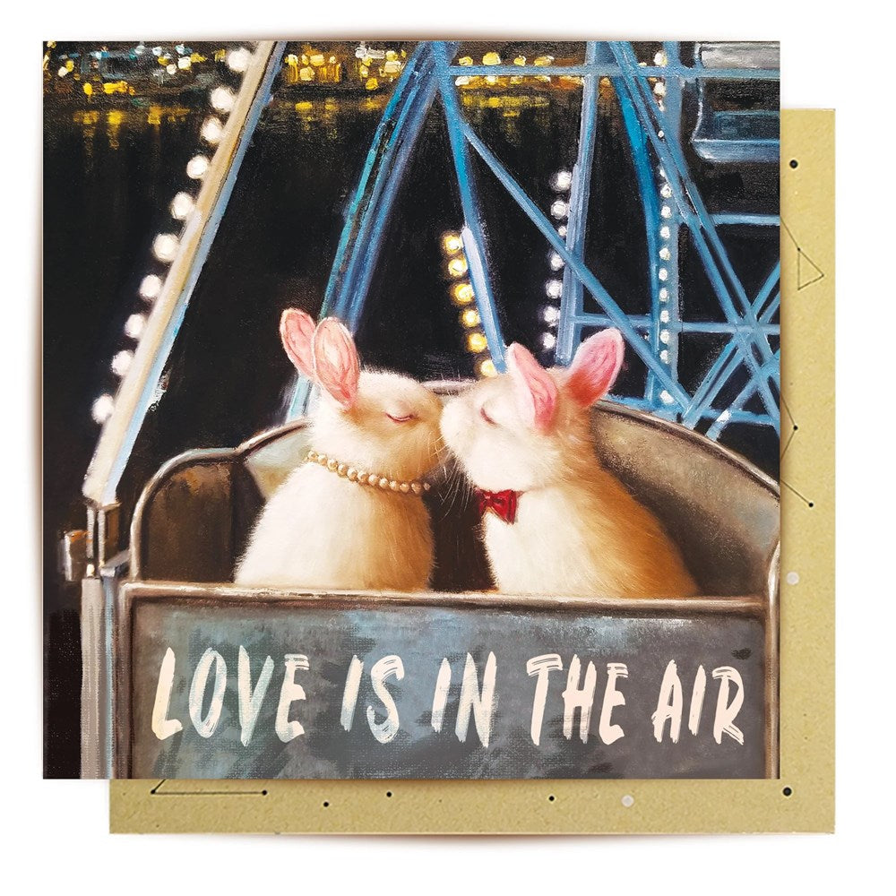 La La Land Greeting Card - Ferris Wheel Bunnies