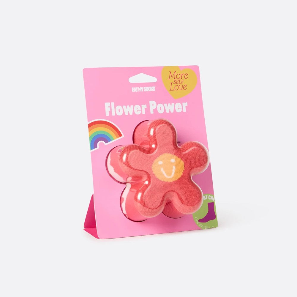 Eat My Socks Flower Power Socks - Red