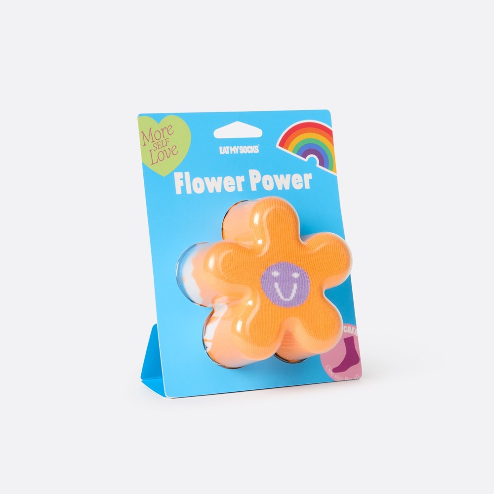 Eat My Socks Flower Power - Orange