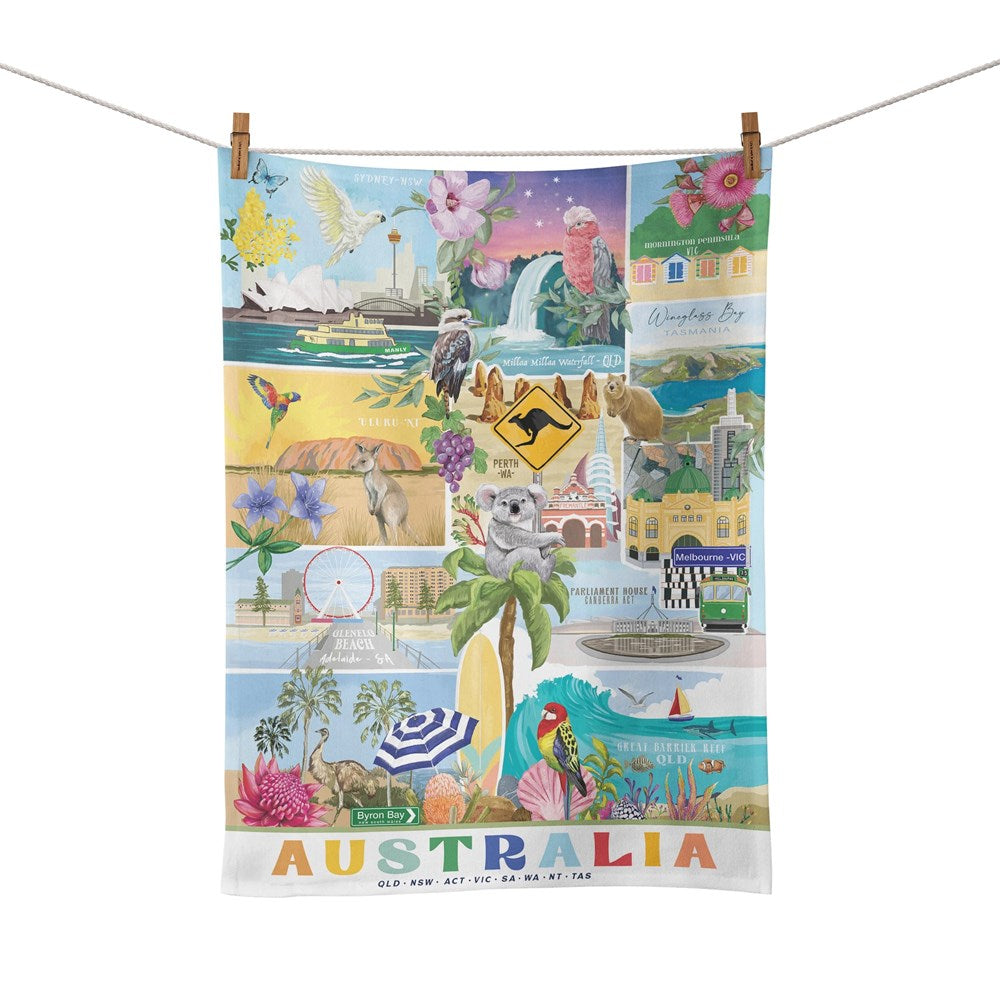 La La Land Tea Towel - Gday Australia