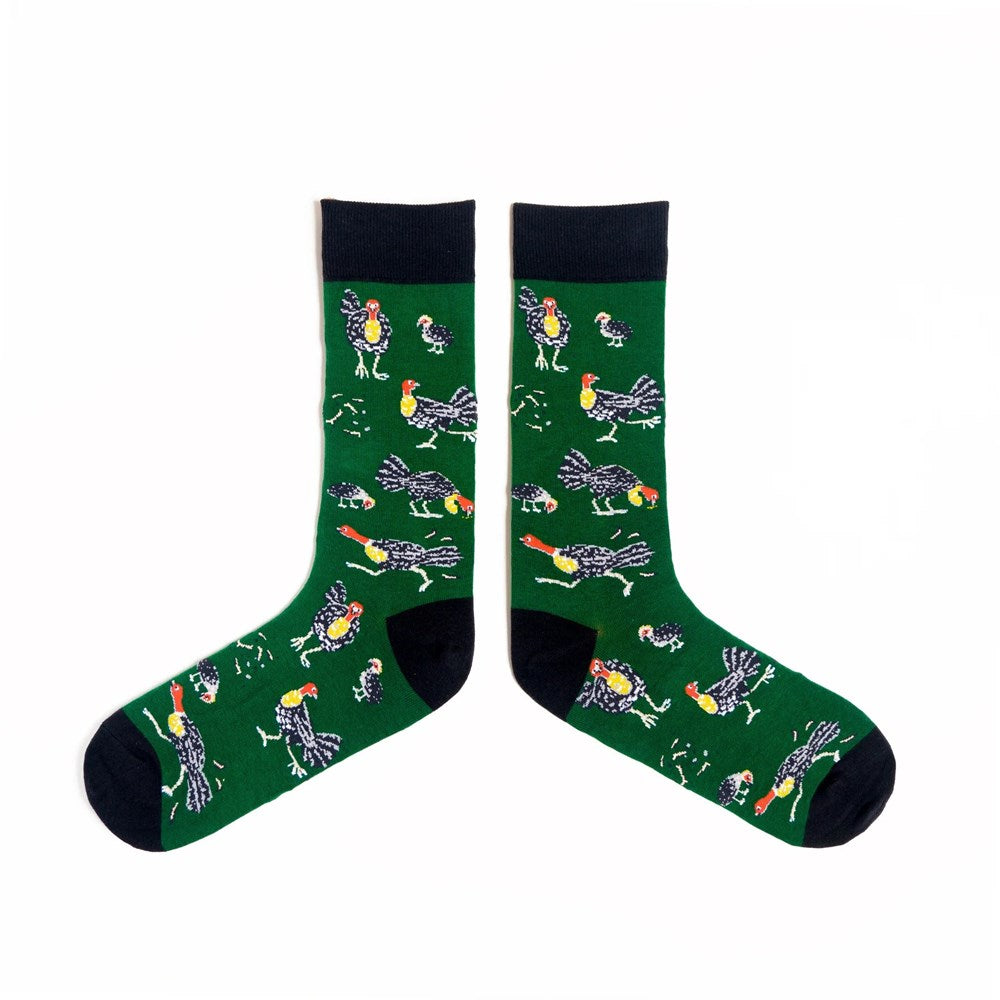 Spencer Flynn Gobble Gobble Mens Socks - Green