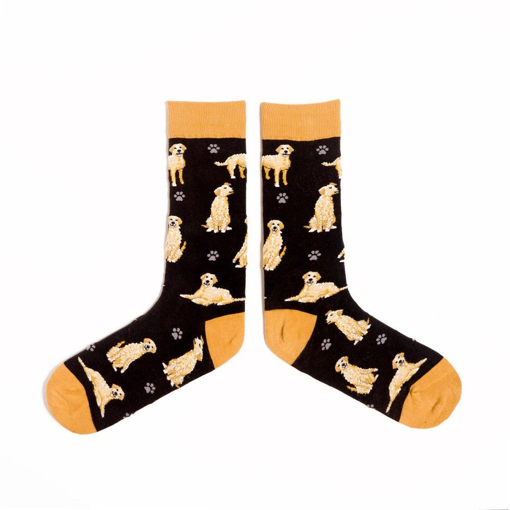 Spencer Flynn Golden Retriever Socks - Black
