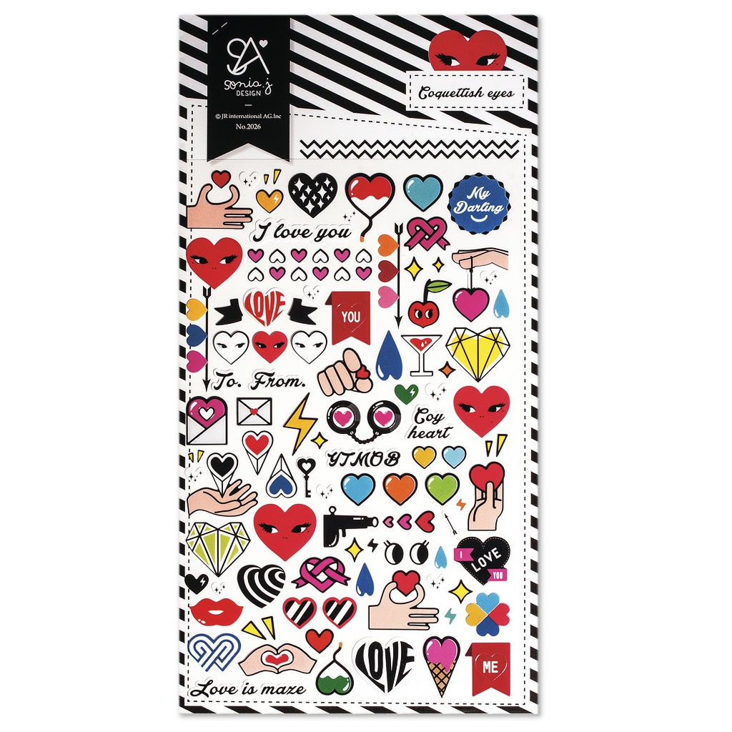 Sonia J Design Coquettish Eyes - Sticker Sheet