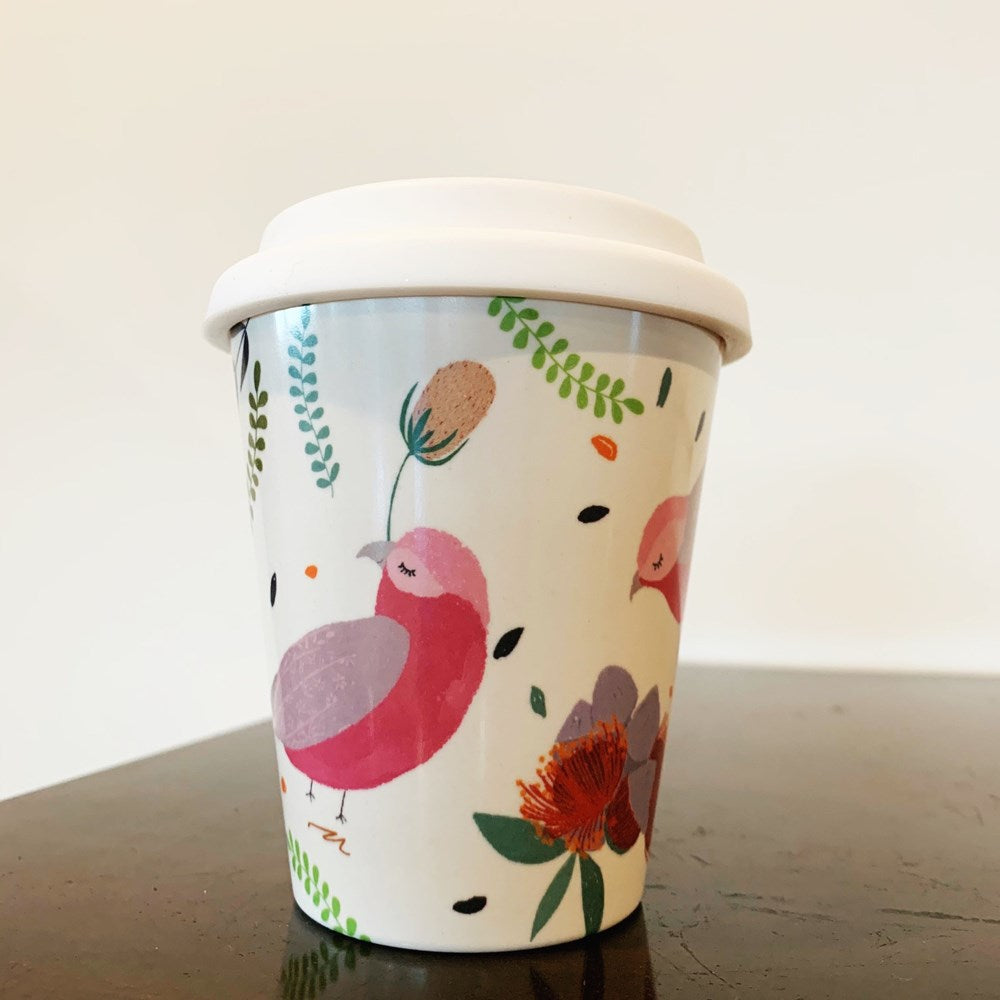 Suki McMaster Bamboo Travel Cup - Galah