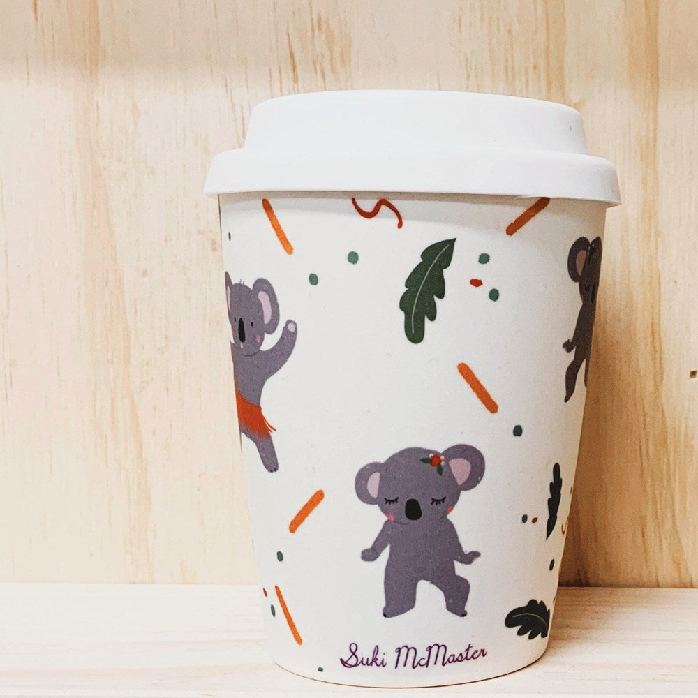 Suki McMaster: Bamboo Travel Cup Small Koala