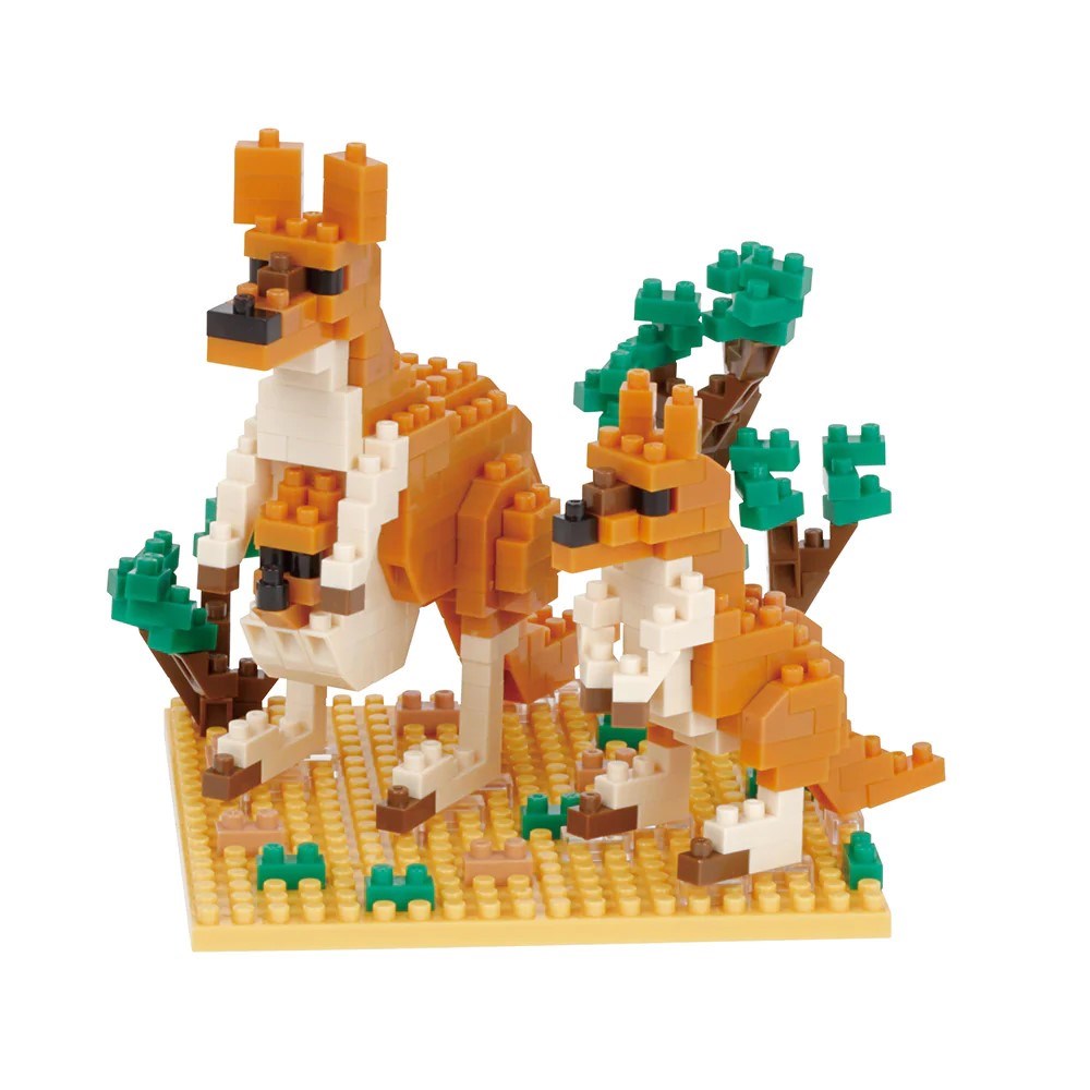 Nanoblock Big Kangaroo & Joey Building Set