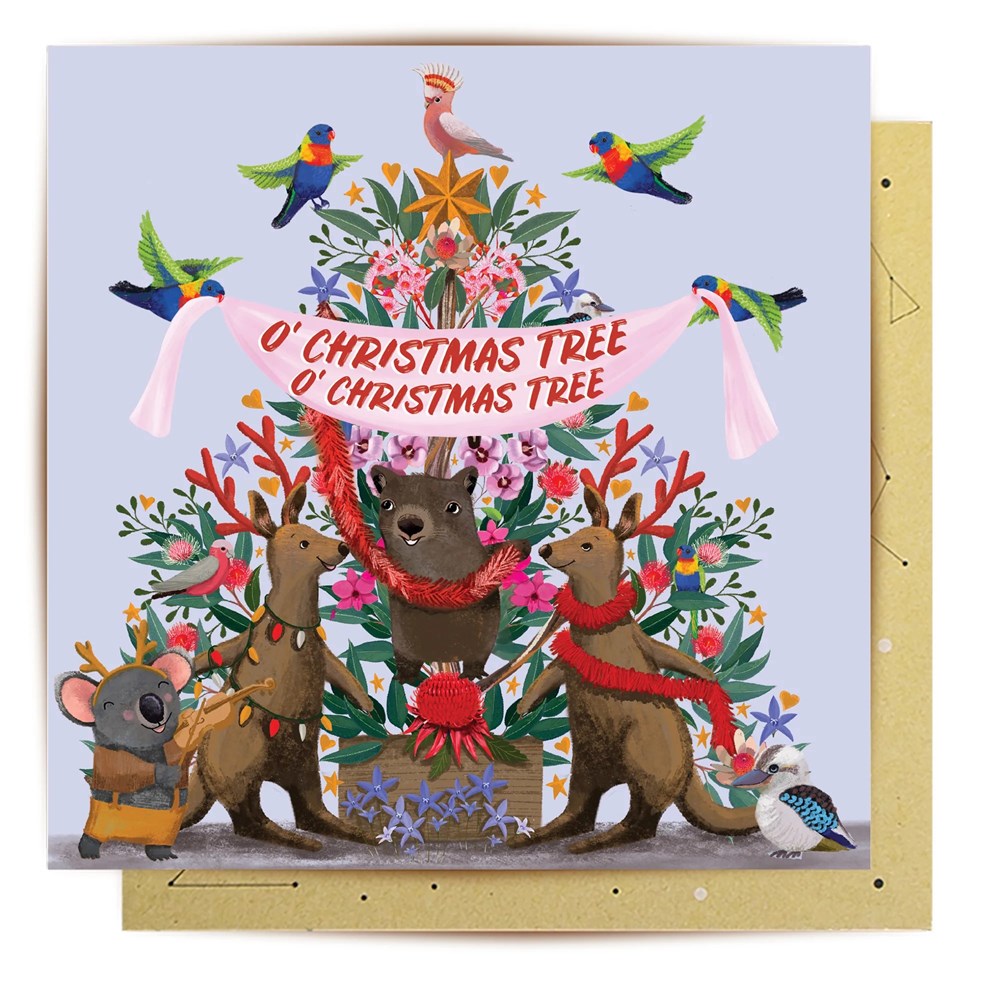 La La Land: Greeting Card Kangaroos And Koala