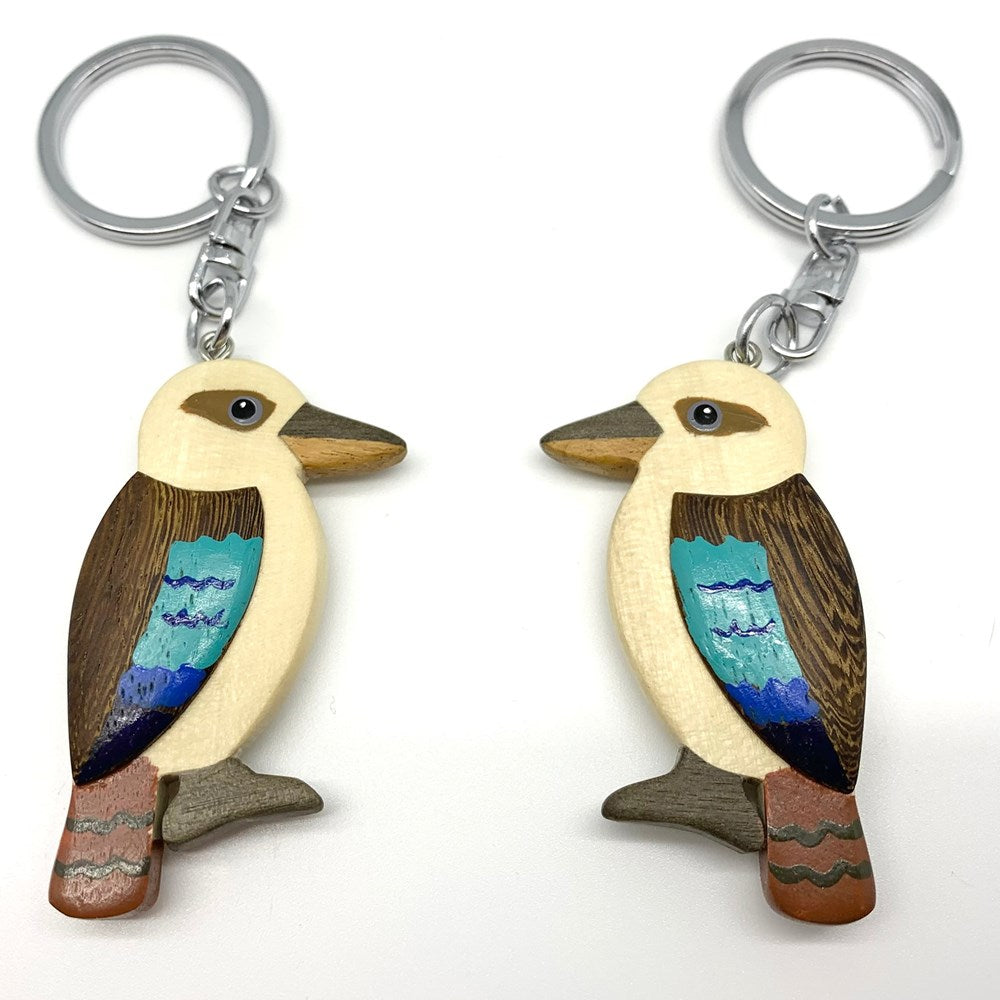 Triple 8 Design Studios: Timber Keyring Kookaburra