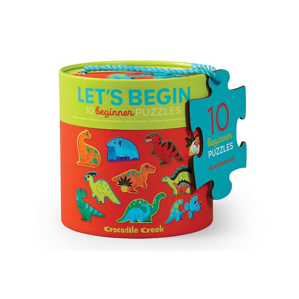 Crocodile Creek Dinosaurs 2-Piece Beginner Puzzles