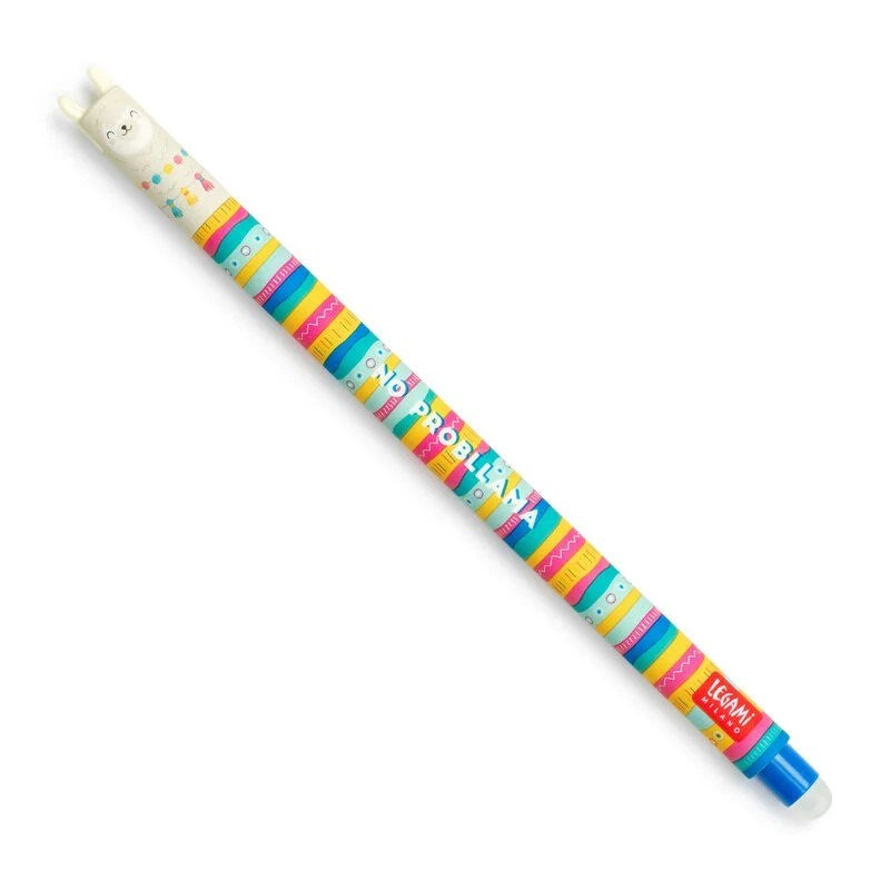 Legami Llama Erasable Gel Pen - Blue Ink