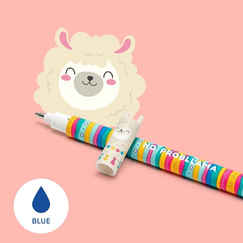 Legami Llama Erasable Gel Pen - Blue Ink
