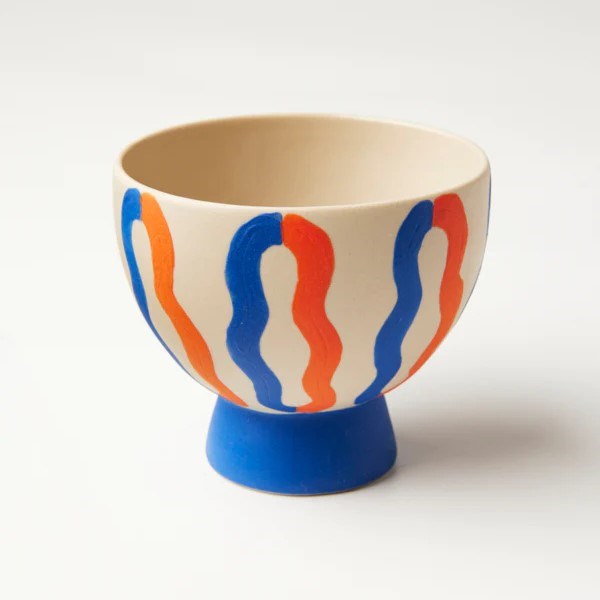 Jones & Co Loopy Planter - Red And Blue